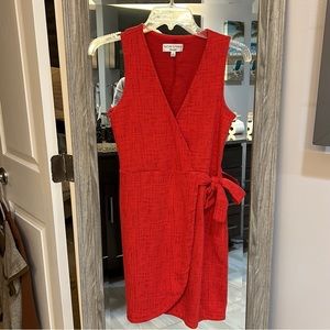 Madewell | Sleeveless V-Neck Crossover Wrap Dress